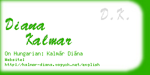 diana kalmar business card